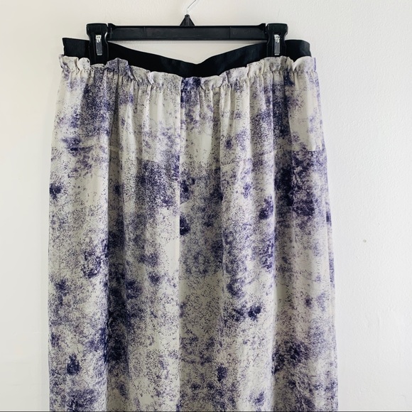 Reiss Molly Tie Dye Smudge Maxi Skirt 10 - Picture 8 of 8